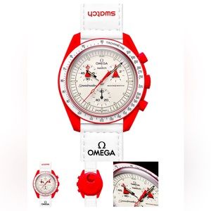 Brand new swatch omega mission to mars